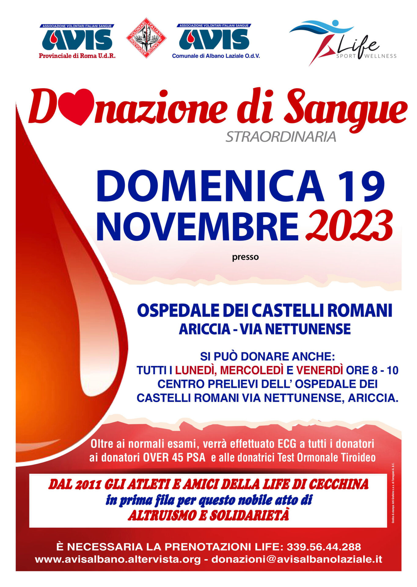 Donazione Life 19.11.2023