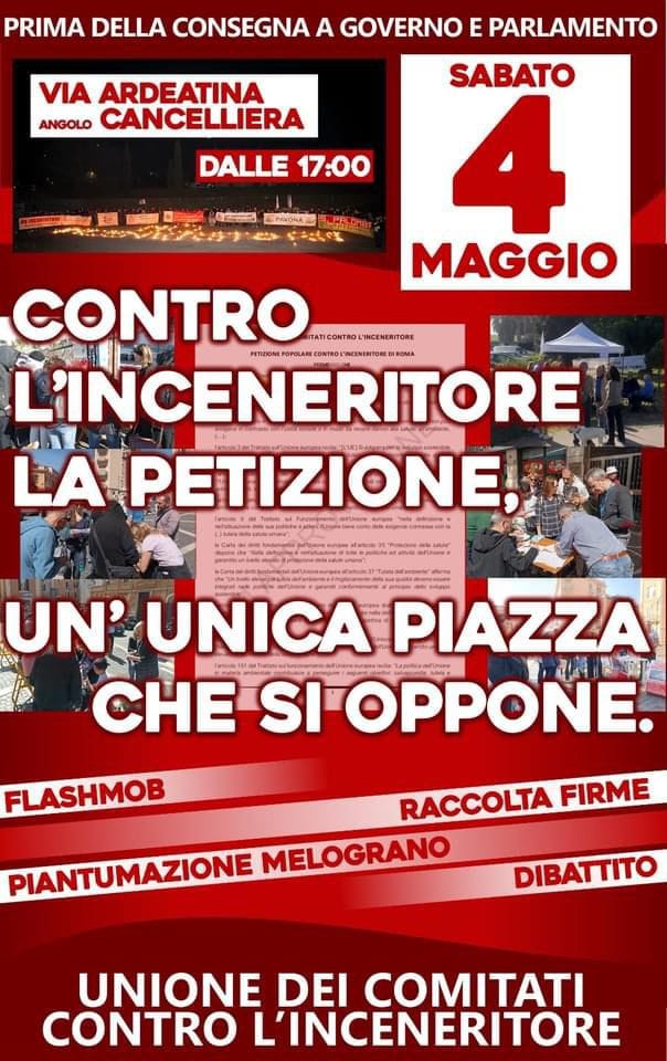 Durante l’intera iniziativa, che si concluderà intorno alle 21.00, sarà possibile firmare la petizione popolare e partecipare al flashmob con il quale chiediamo che sia ristabilito il diritto perché lo strappo all'ordinamento giuridico venga sanato e non costituisca un pericoloso precedente.