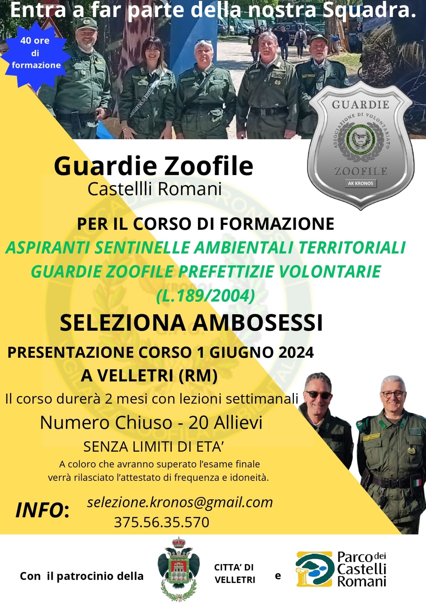 Corso di formazione Velletri - Locandina