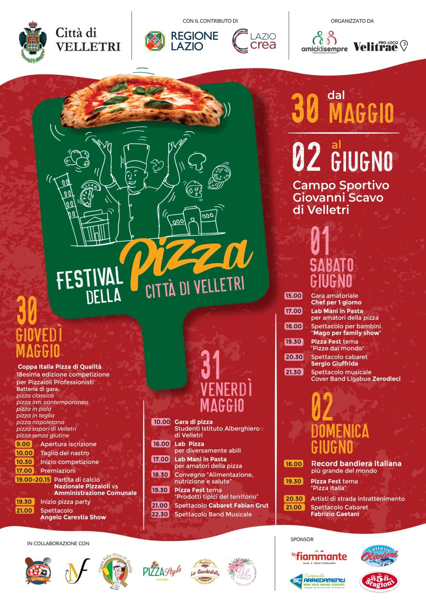 In arrivo il “Festival della Pizza Città di Velletri”: quattro giorni di eventi culinari ed enogastronomici