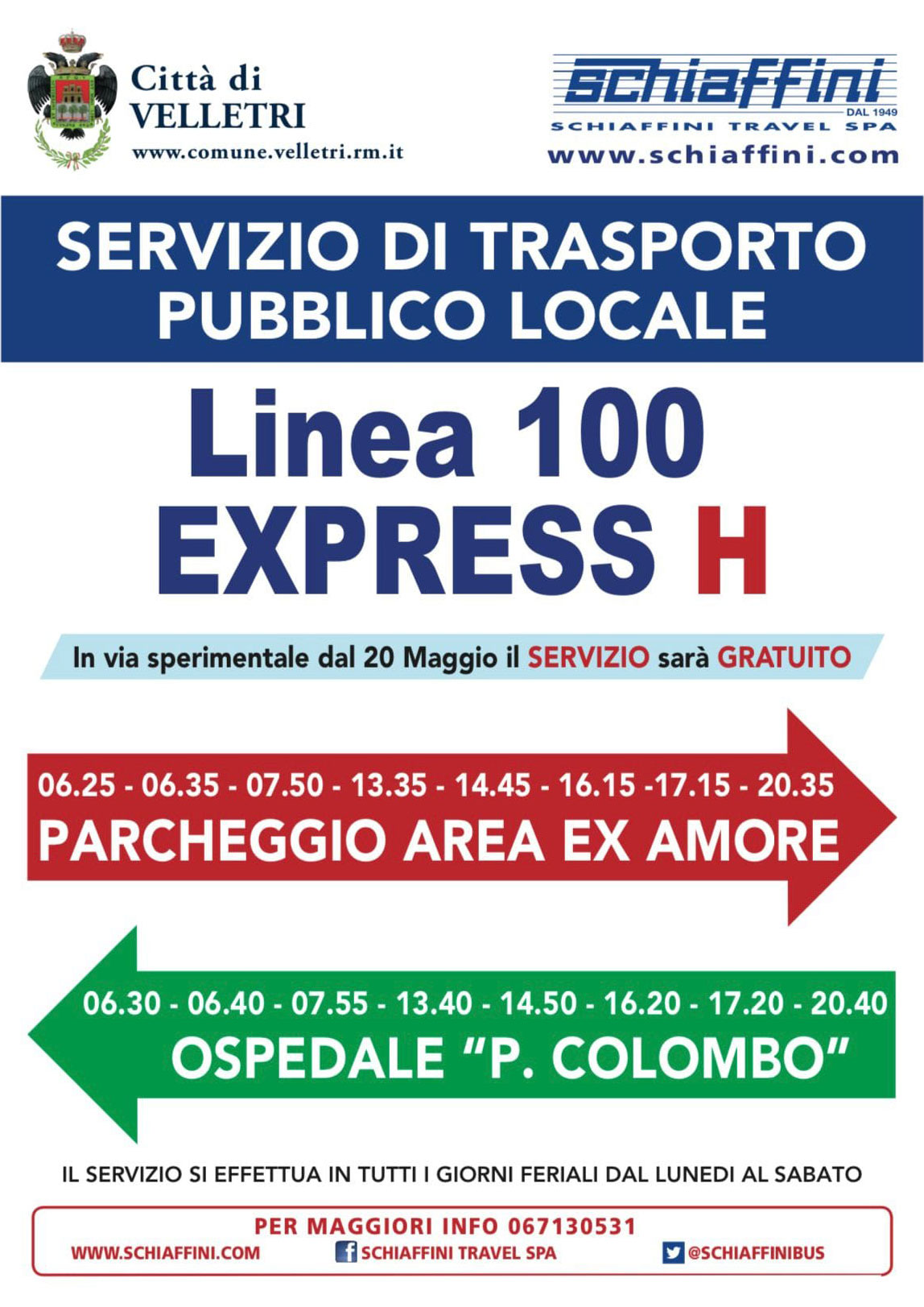 Annuncio linea 100 Express H Velletri