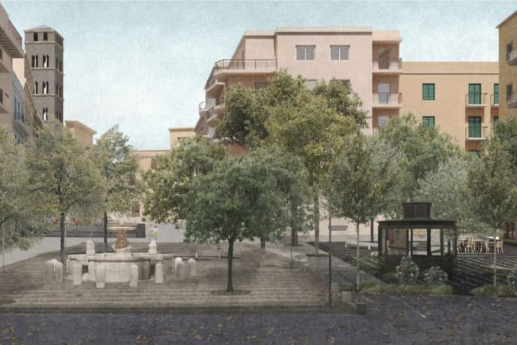 Velletri - Cascella annuncia l'inizio dei lavori di piazza Cairoli