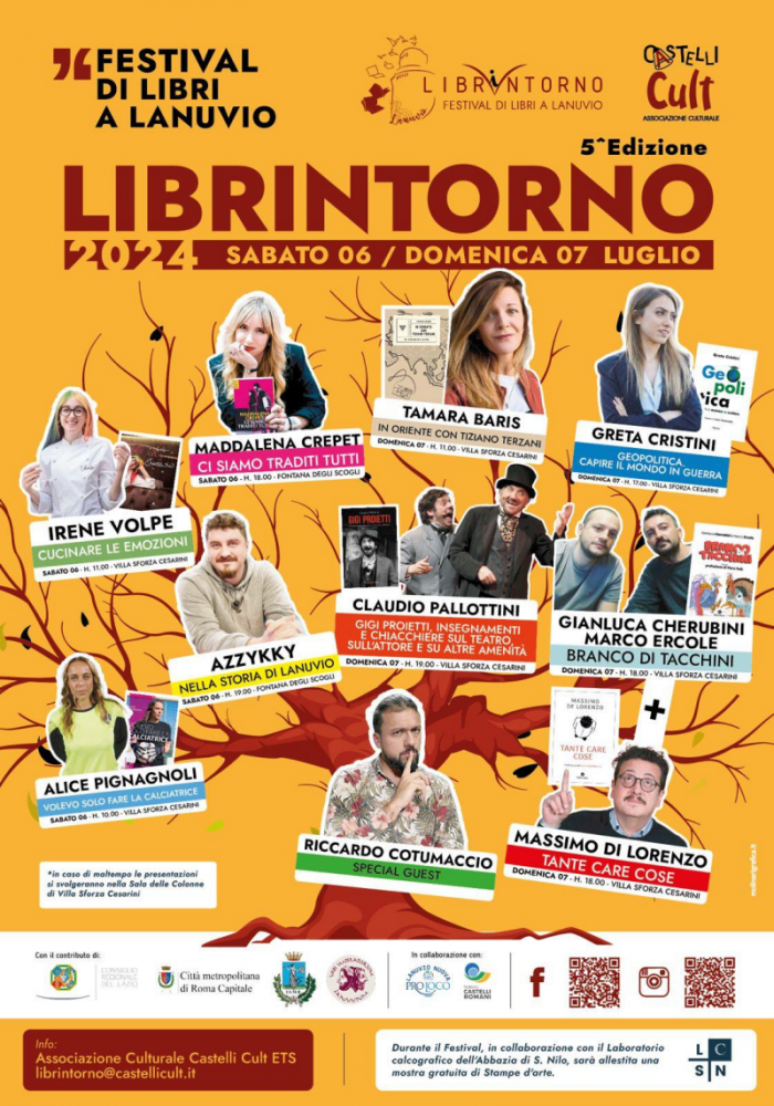 Torna il festival "LibrIntorno": due giorni di eventi culturali a Lanuvio