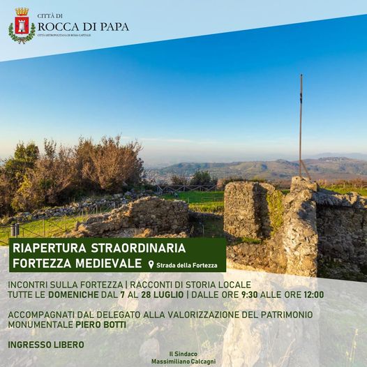 Fortezza Medievale di Rocca di Papa: quattro domeniche di apertura straordinaria