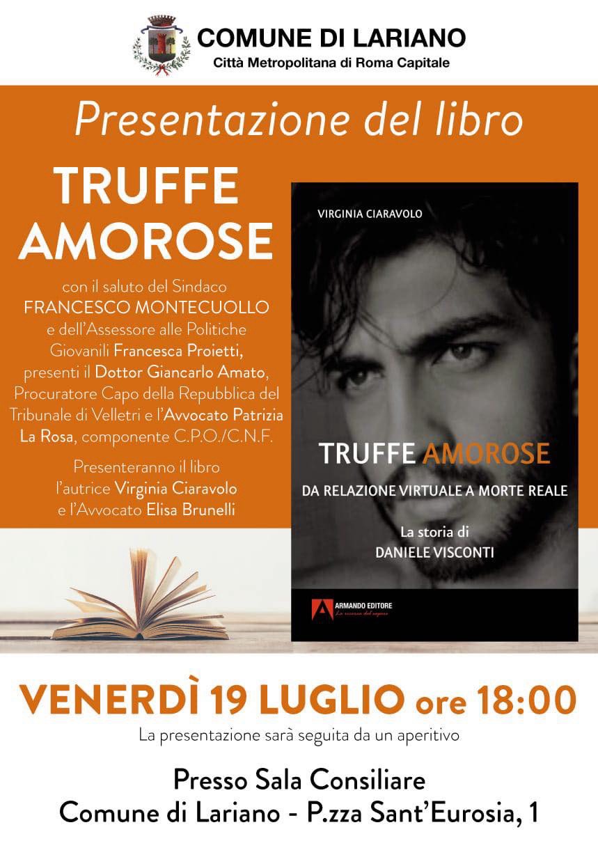 Il dramma delle truffe amorose: a Lariano la presentazione del libro