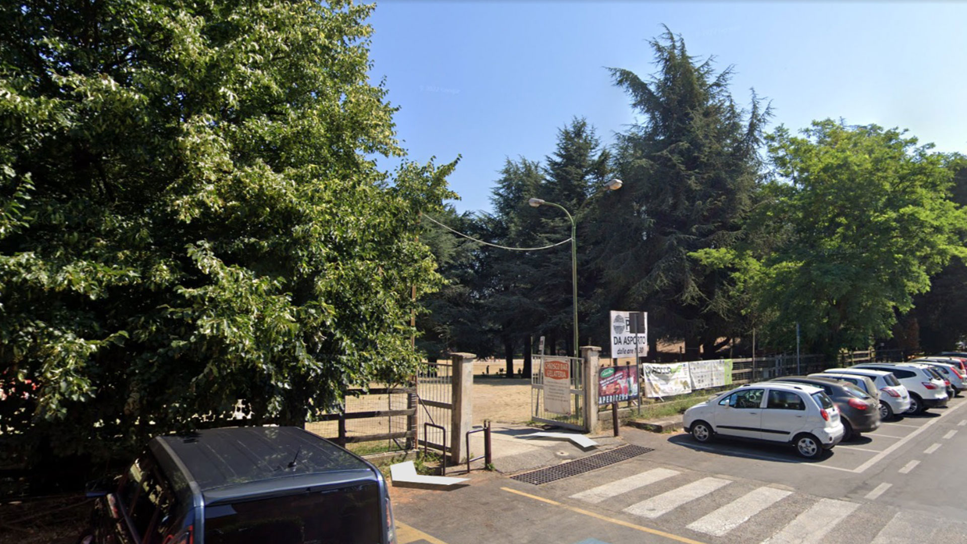 Ingresso del parco La Pompa a Rocca di Papa