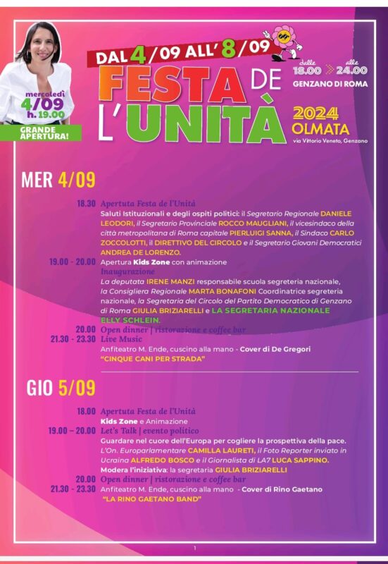 Locandina Festa de l'Unità 1/2