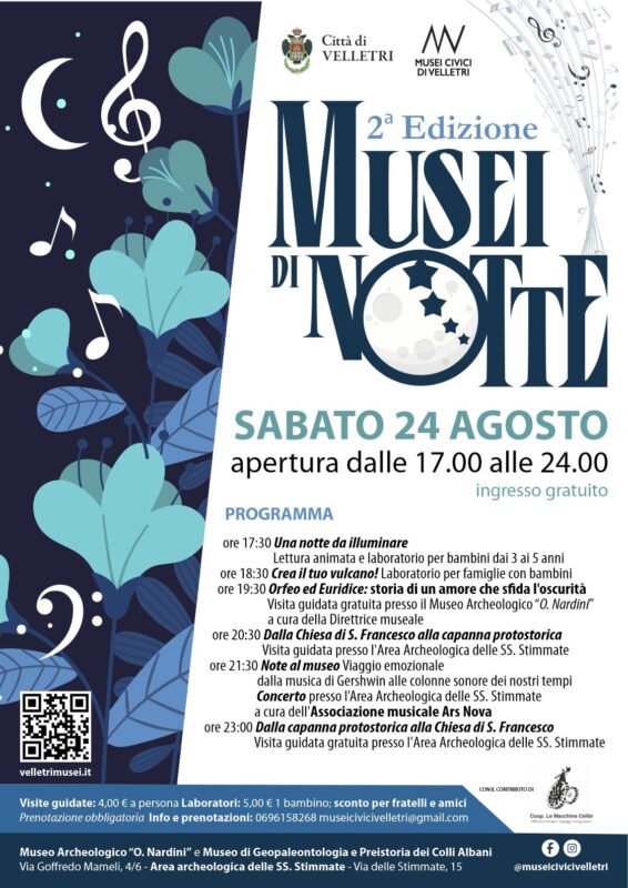 Locandina dell'evento "Musei di Notte"