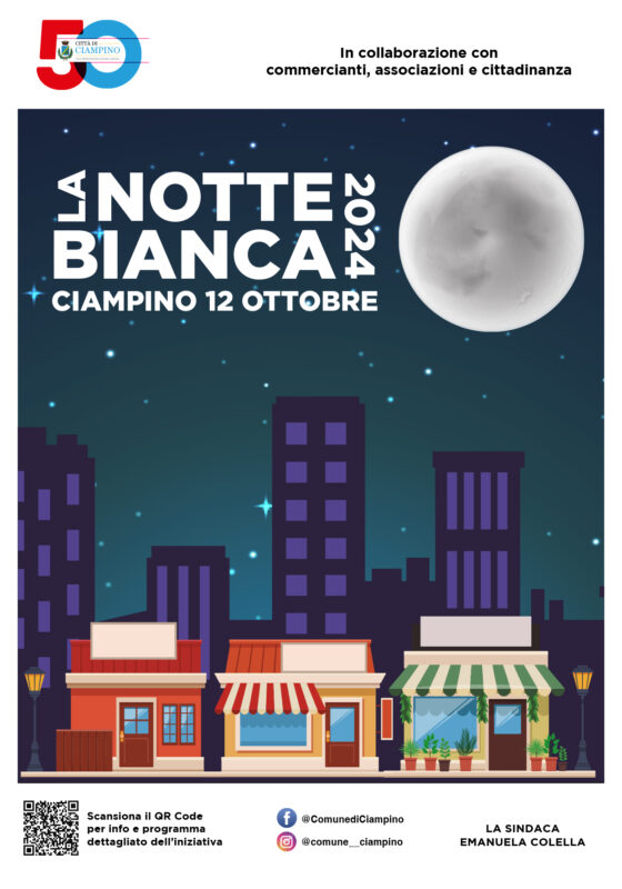 Manifesto Notte Bianca 2024 a Ciampino