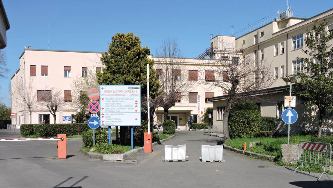 Ingresso dell'Ospedale di Velletri, sede del nuovo ambulatorio di infertilità