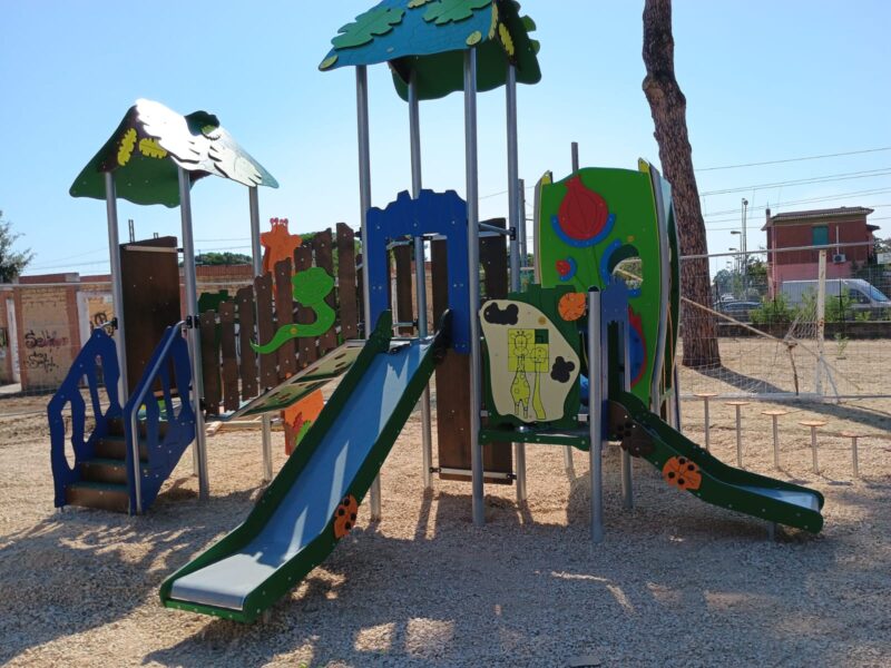 Ciampino - Nuovi giochi per i bambini a Parco A. Moro