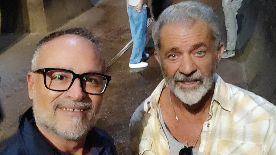 Mel Gibson e Massimiliano Borelli, Sindaco di Albano Laziale