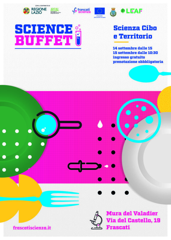 Locandina dello Science Buffet di Frascati Scienza