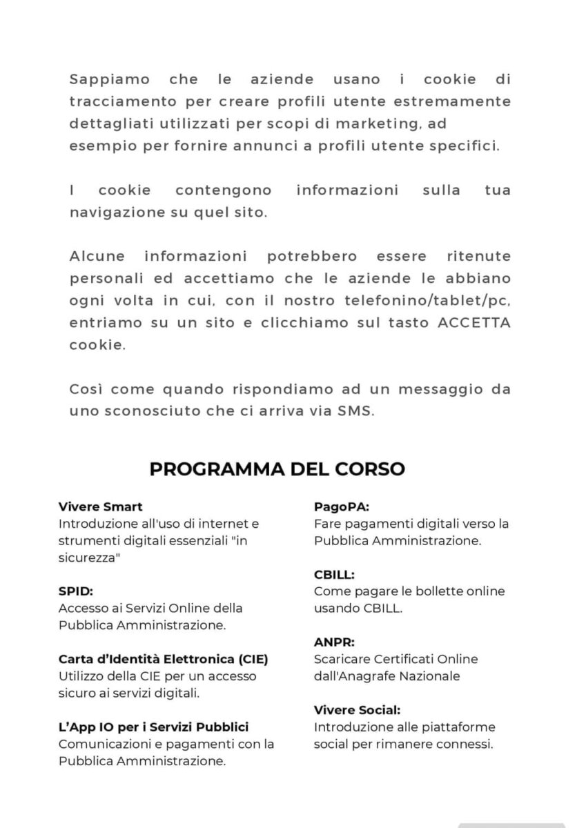 Corso di formazione digitale a Lariano