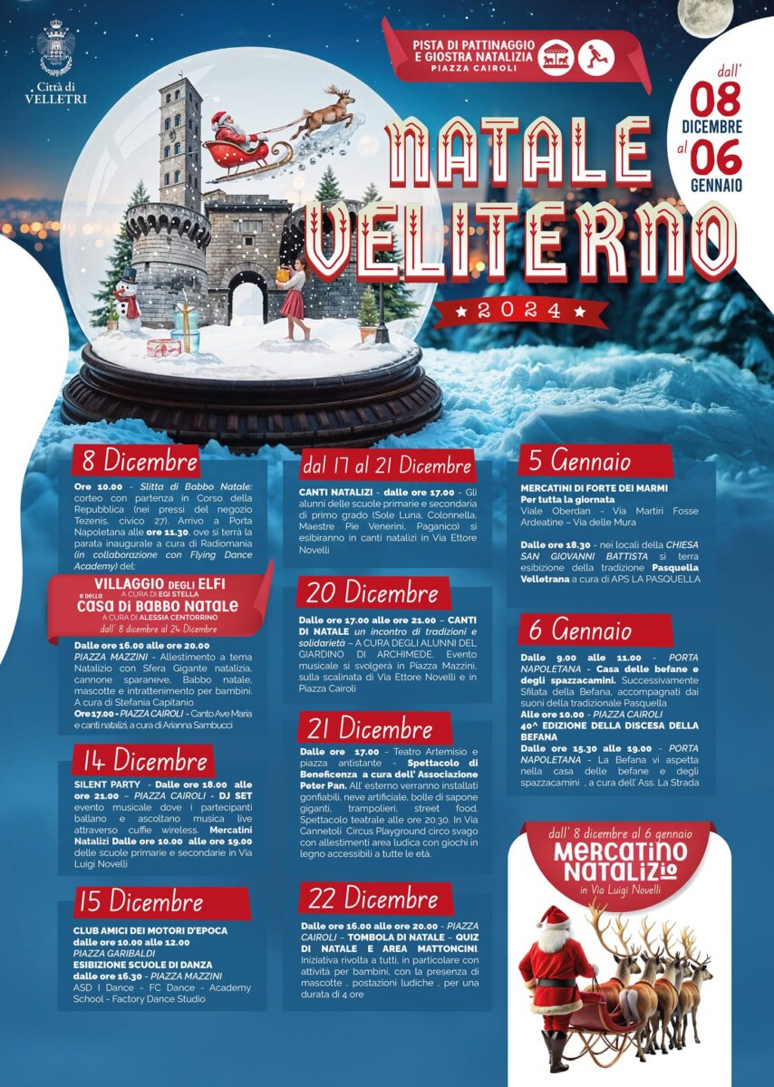 Locandina "Natale Veliterno 2024" a 
Velletri