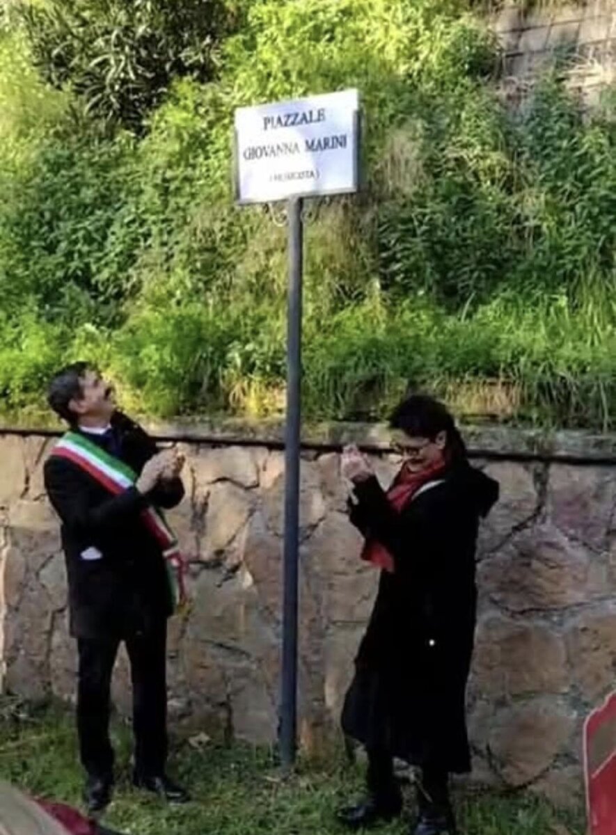 Intitolazione del piazzale Giovanna Marini a Monte Porzio Catone